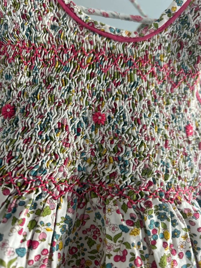Jolie robe bébé fille été liberty 12 mois - photo numéro 4