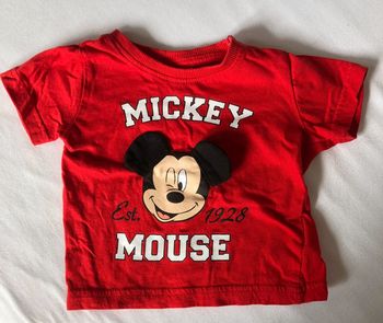 T-shirt manches courtes Mickey 9 mois