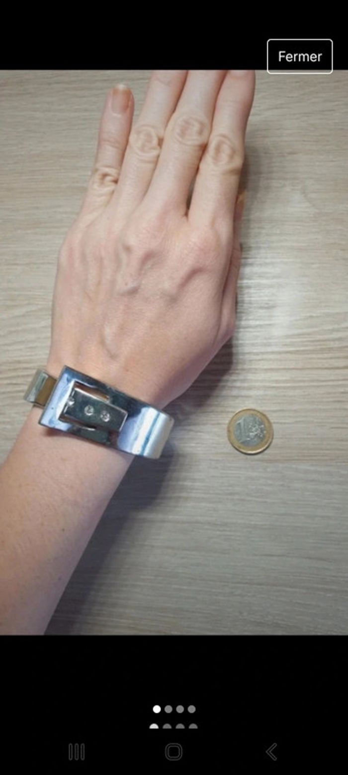 Magnifique manchette vintage authentique ressort classe