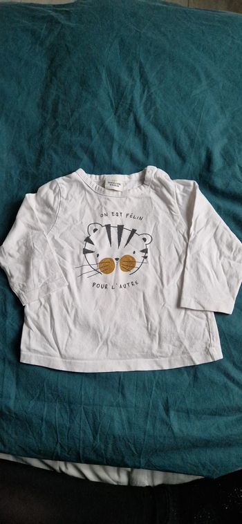 Tee shirt manche longue 18m