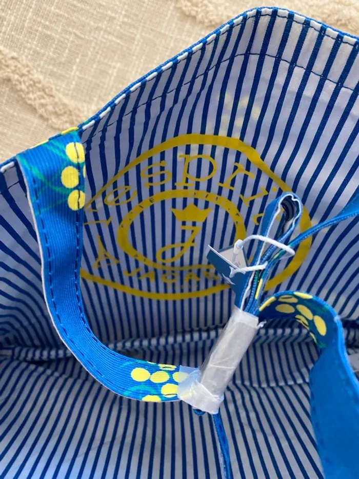 Petit sac cabas Jacadi bleu et jaune - photo numéro 4