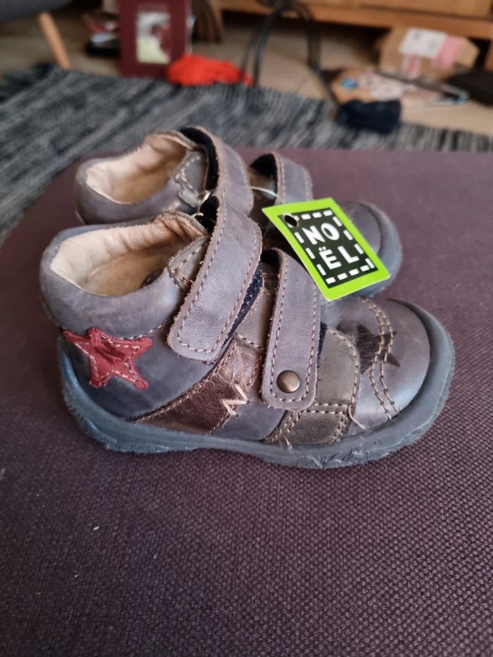 Bottines Noel cuir fourrées 100% laine T19