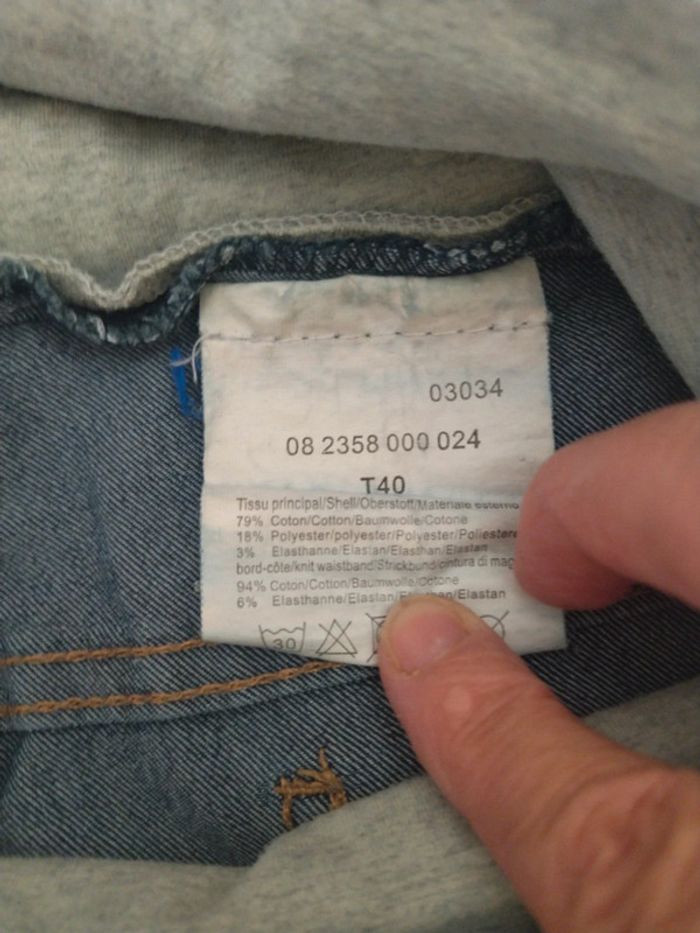 Jean 👖 de grossesse bleu foncé. Taille 40 - photo numéro 7