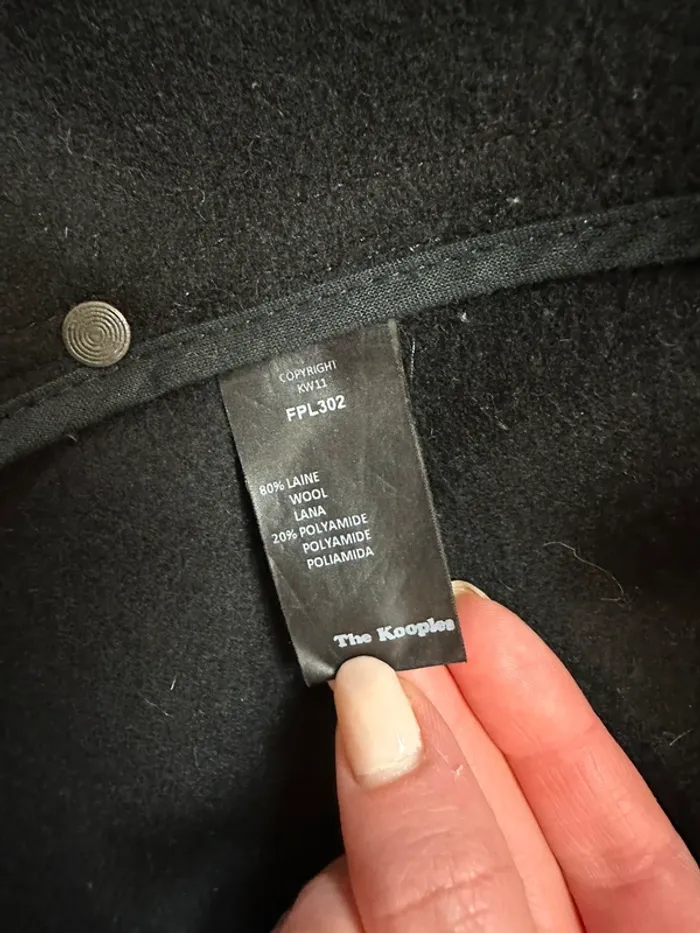 Manteau The Kooples noir taille 36 - photo numéro 4