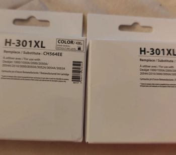 HP 301 XL noir et couleur 