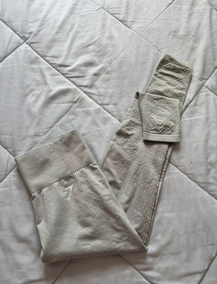 Legging Gymshark vital sculpt seamless femme gris clair Taille S/36 Taille haute - photo numéro 2