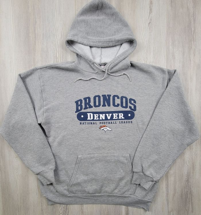 Sweat à capuche Denver Broncos NFL gris – L / M oversize - photo numéro 3
