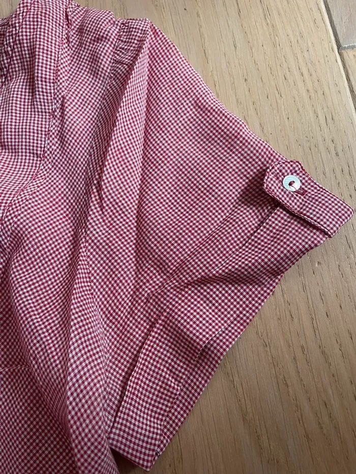 Blouse légère MC vichy rouge - Comptoir des cotonniers - 36 - photo numéro 4