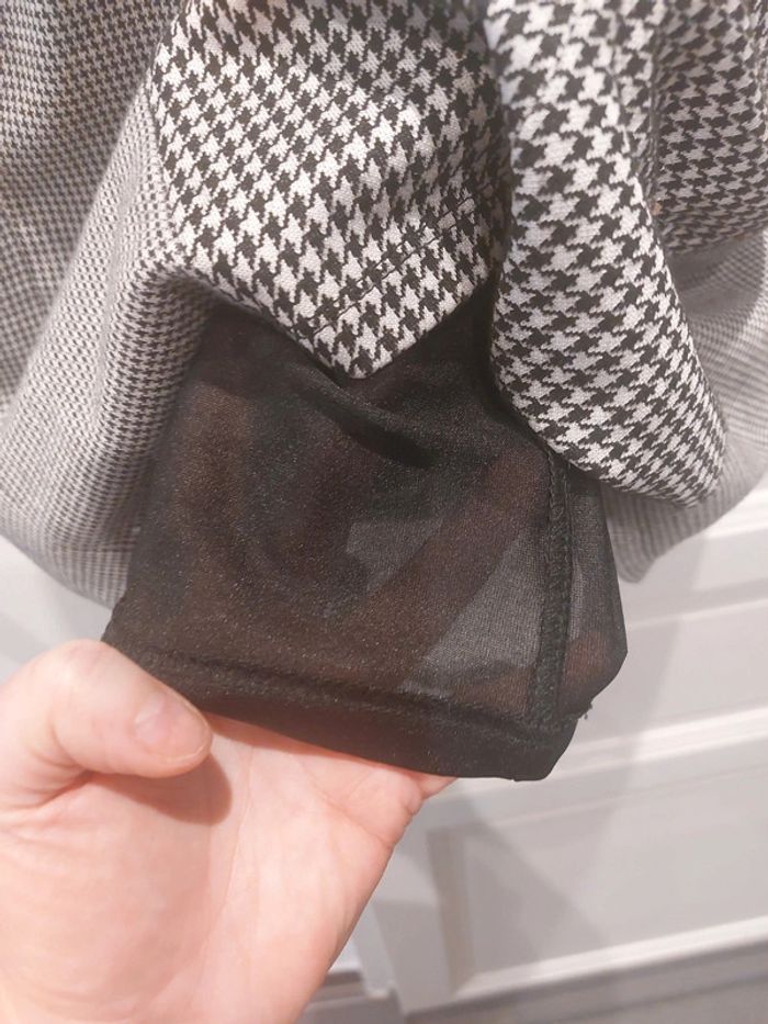 Robe sans manches Morgan Taille L / 40 noir et blanc pied de poule très bon état - photo numéro 4