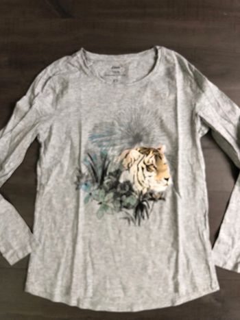 Haut de pyjama tigre Etam taille XS gris