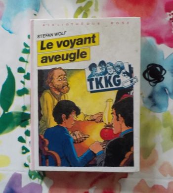LE VOYANT AVEUGLE TKKG BIBLIOTHEQUE ROSE 1982