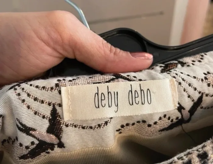 Deby debo  Jupe épaisse courte pour l’hiver  imprimee motifs oiseaux femme Taille 36 - photo numéro 3