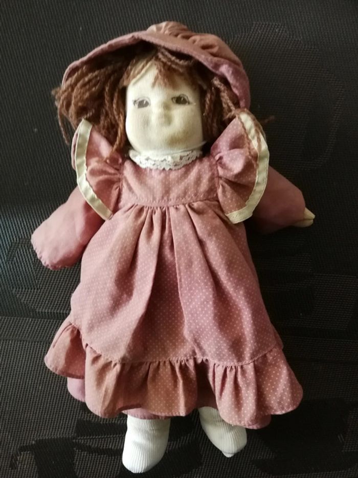 Poupée chiffon ancienne vintage fait main - photo numéro 7