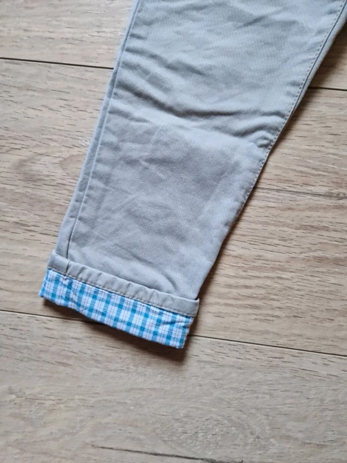 Pantalon beige et bleu - photo numéro 4