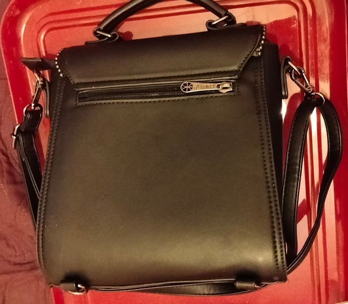 Sac 2en 1 dos et bandoulière noir gallantry - photo numéro 2