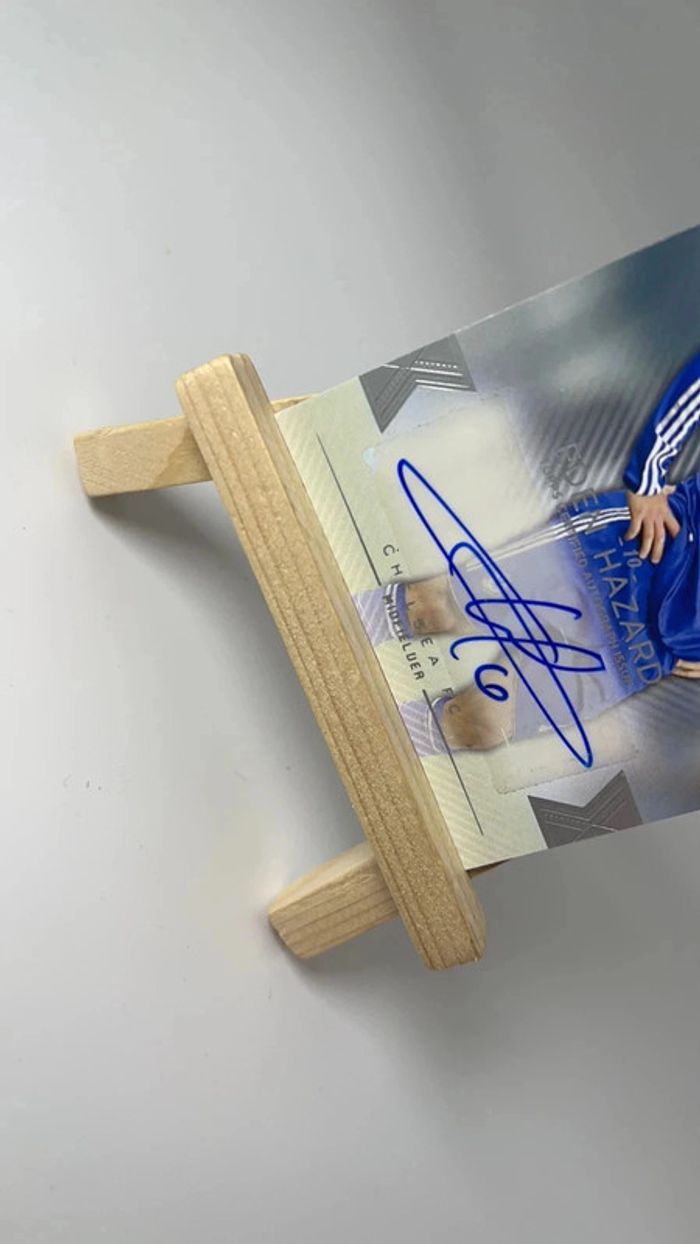 Autographe Topps Eden Hazard Chelsea Real Madrid cla-eh Champions League 2016 - photo numéro 2