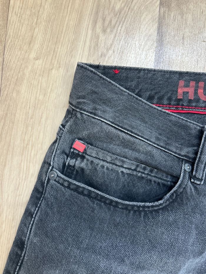 Jeans gris foncé Hugo loose tapered fit cropped W32 L32 - photo numéro 2