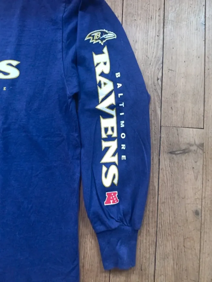 T-shirt NFL Baltimore ravens manches longues L - photo numéro 2