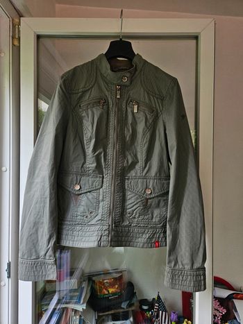 Veste vintage edc à rayures vertes taille 34