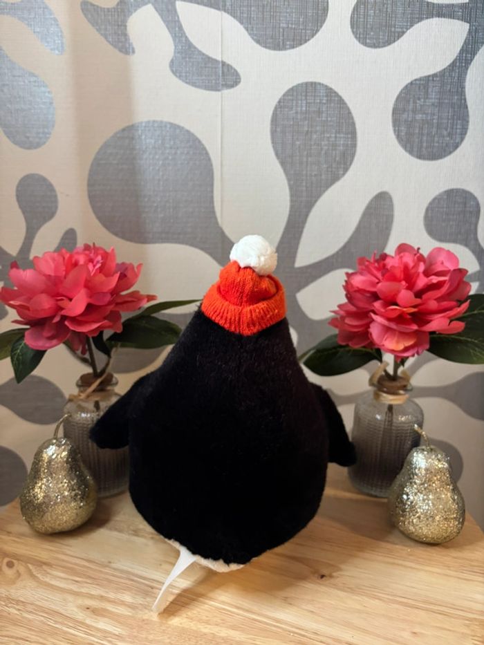 🌺Peluche pingouin noir et blanc avec bonnet🌺 - photo numéro 9