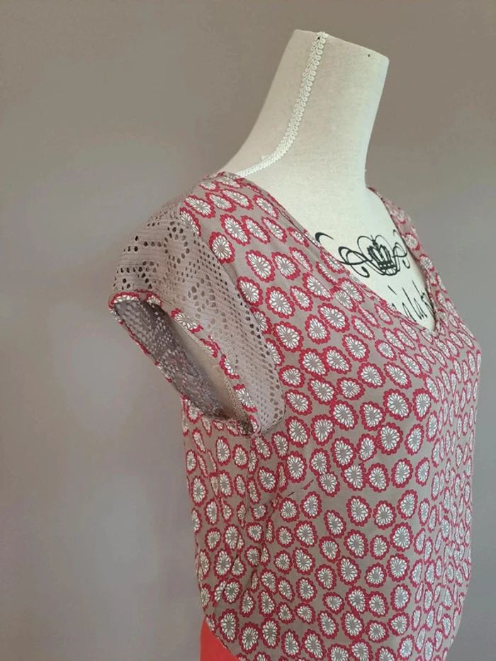 Robe bi-matière effet jupe et blouse Miss Captain t. 36 - photo numéro 3