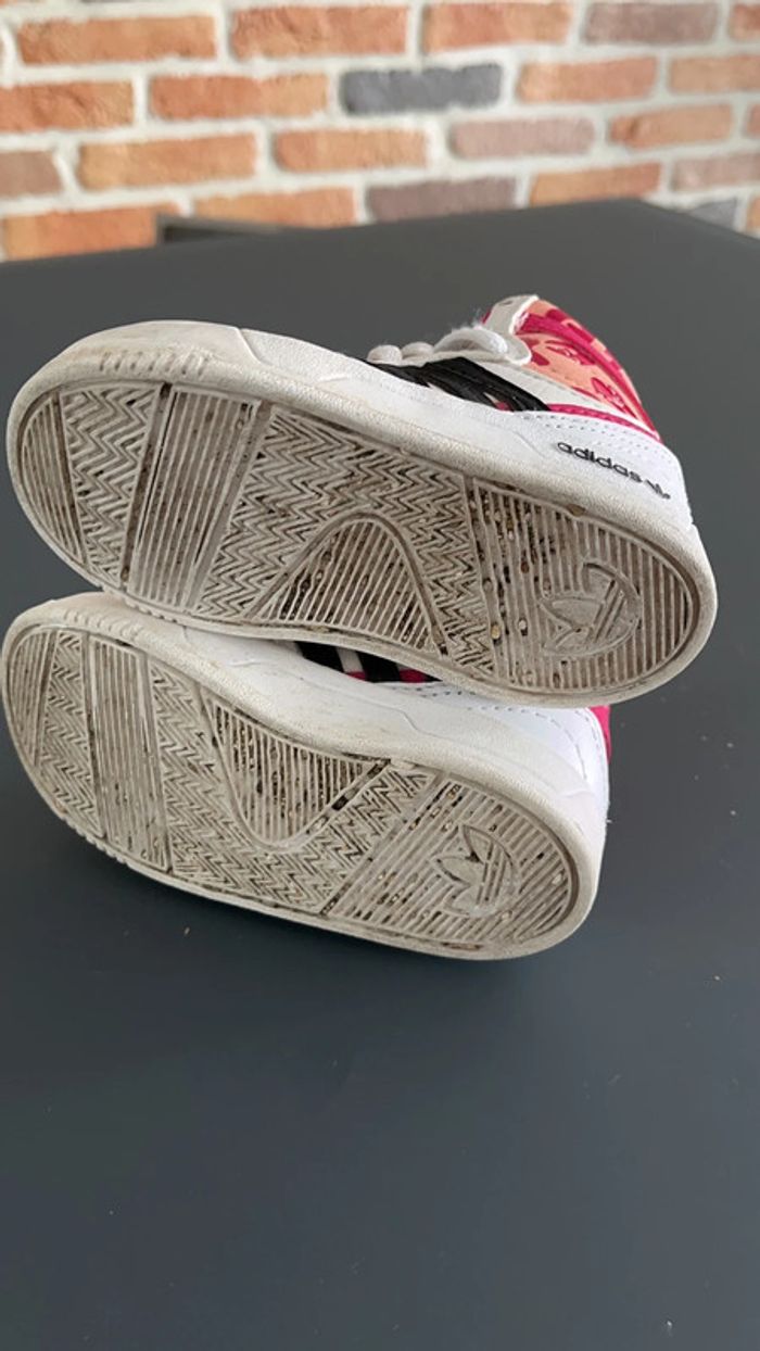 Baskets hautes blanches adidas - photo numéro 3