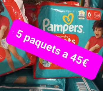 Pampers taille 6 (5 paquets)