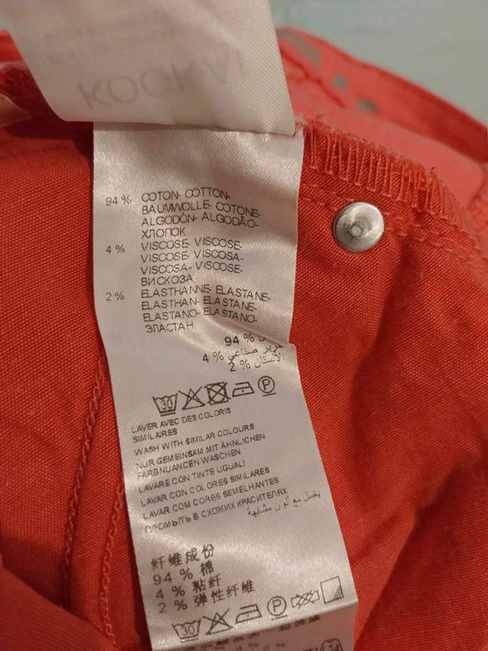 Pantalon mi mollet rose Kookai T34 - photo numéro 5