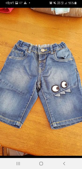 Bermuda/ short jean monstre