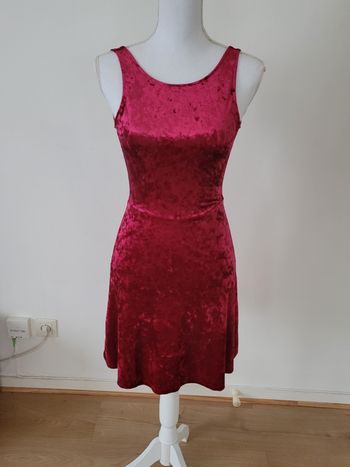 Robe bordeaux velours