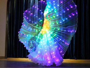 Aile scintillante lumineuse de performance