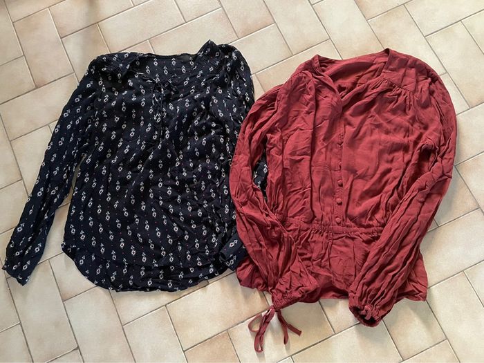 Lot de 2 chemisiers manches longues