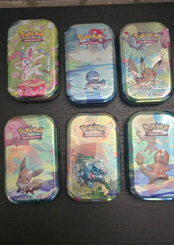 Lot de 6 tins pokemon - photo numéro 3