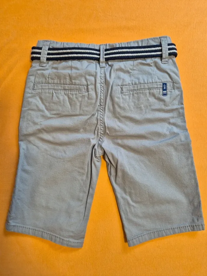 Short slim en toile gris Okaidi slim 6 ans - photo numéro 5