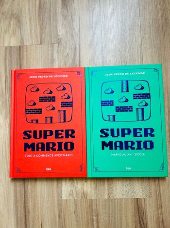 Lot de 2 livres « Super Mario» Jeux vidéos de légende RBA