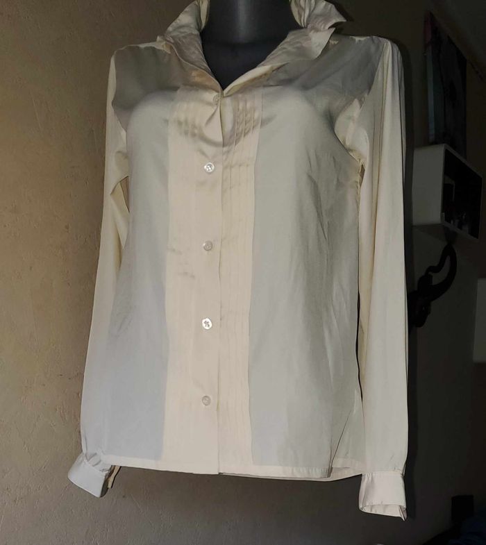 chemise vintage Rodier jaune femme taille 40 - photo numéro 8