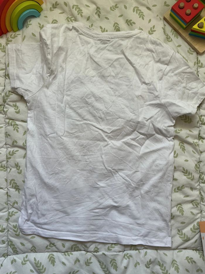 teeshirt manches courtes blanc inscription devant 10 ans npo - photo numéro 5