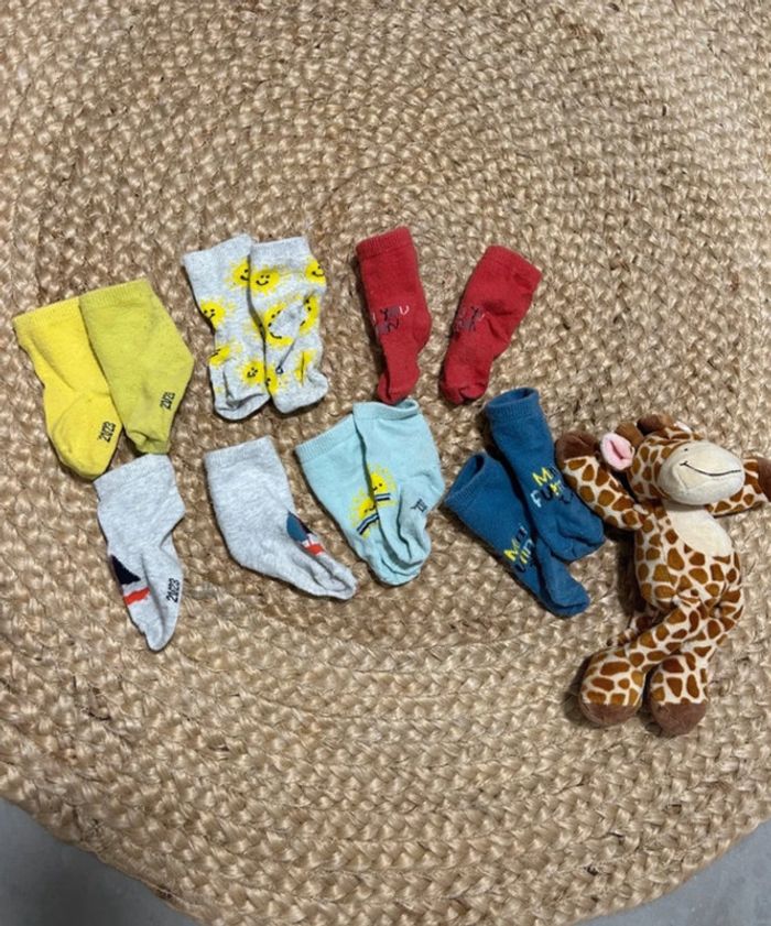 Lot de 6 paires de chaussettes bébé obaïbi