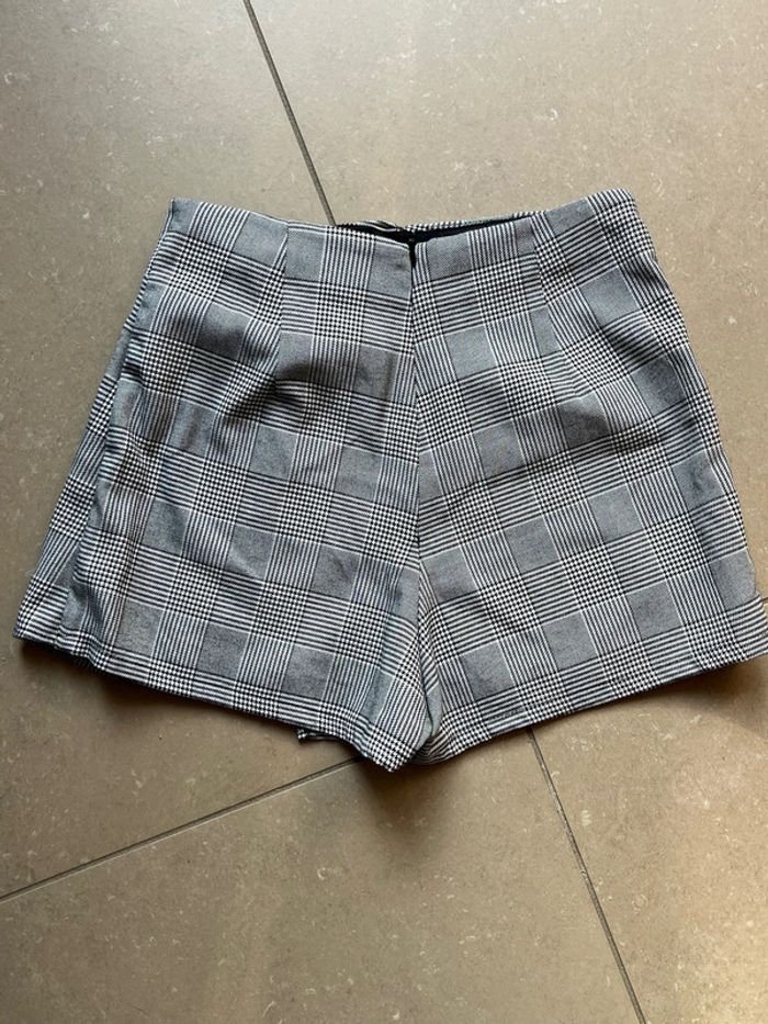 Jupe short à carreaux pull and bear S - photo numéro 2