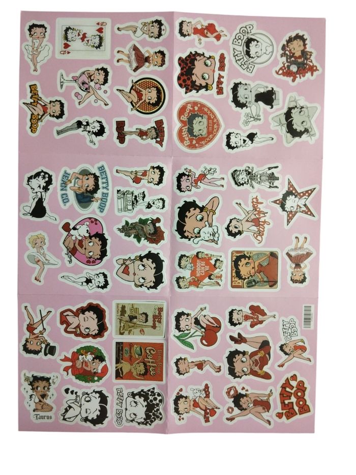 Set 48 stickers autocollants Betty Boop - photo numéro 2