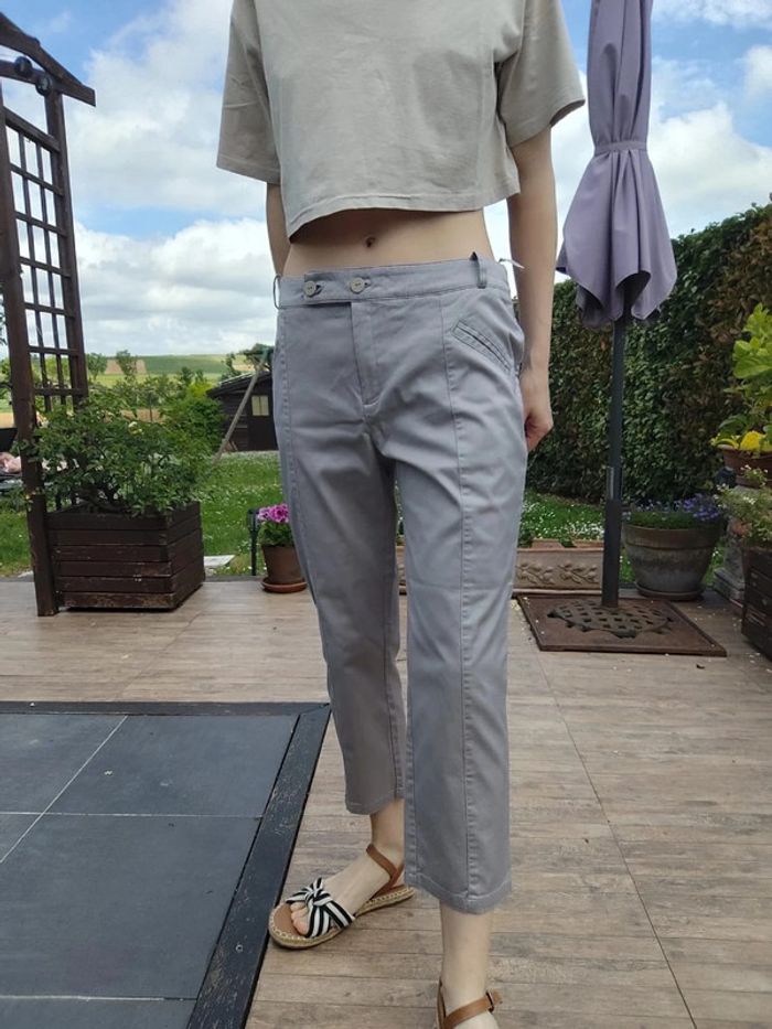 Pantacourt gris T42 - Jacqueline RIU - photo numéro 8