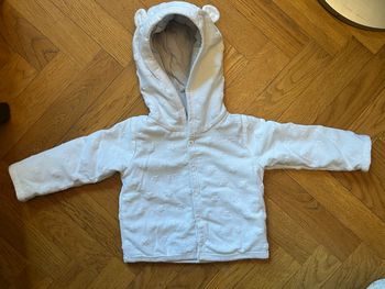 Gilet blanc à pressions 3 mois