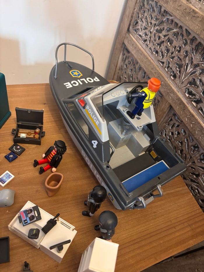 Bateau police personnages et accessoires playlobil - photo numéro 3