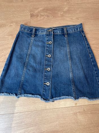 Jupe, jeans, courte 