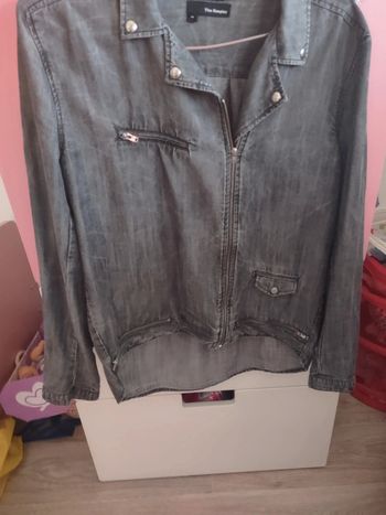 Chemisier jean fluide gris used The Kooples