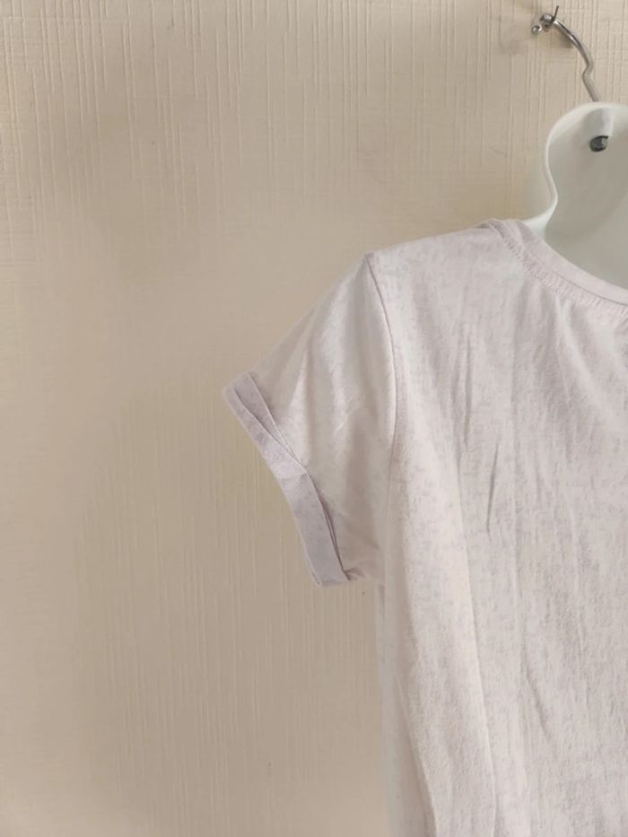 Tee-shirt blanc manches courtes avec poche poitrine - photo numéro 9