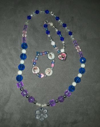 Lot 3 pièces bijoux reine des neiges Disney