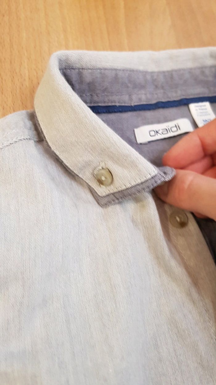 Chemise gris clair 6 ans - photo numéro 5