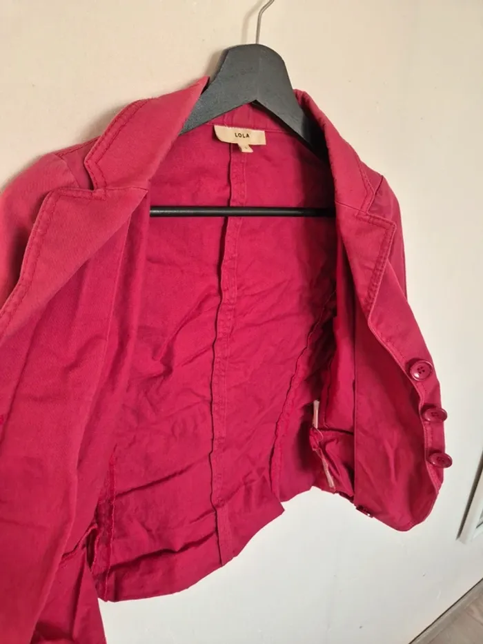 veste jean rose Lola taille s - photo numéro 6