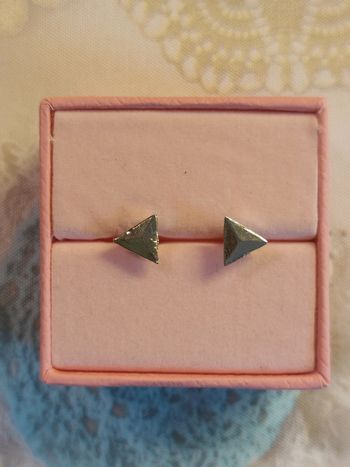 Boucles d'oreille en forme triangle